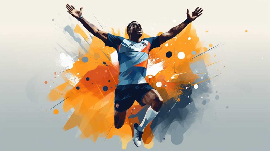 football shot on goal